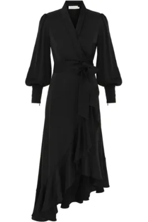 ZIMMERMANN Femme, Robes, Noir, Taille: 40 FR Jupe Midi Asymétrique