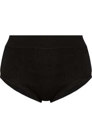 Jil Sander Femme, Sous-vêtements, Noir, Taille: 40 FR Culottes Hautes Côtelées