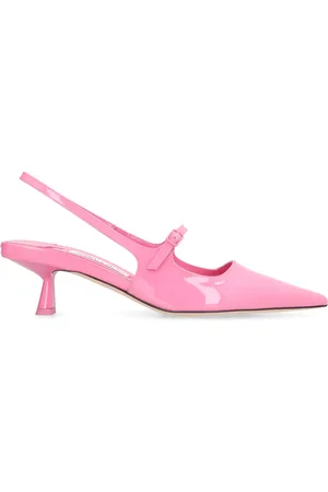Jimmy Choo Femme, Chaussures, Rose, Taille: 36 EU Escarpins Slingback en Cuir Verni