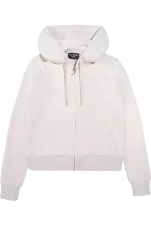 Juicy Couture Femme, Sweatshirts et sweats à capuche, Rose, Taille: 38 FR Sweat à Capuche en Velours Coupe Slim