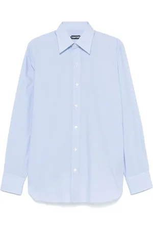 Tom Ford Homme, Chemises, Bleu, Taille: 2XL Chemise Bleu Ciel Boutonnée