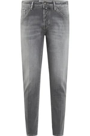 Jacob Cohen Homme, Jeans, Gris, Taille: W31 Pantalon Carotte Court Slim