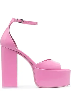 PARIS TEXAS Femme, Chaussures, Rose, Taille: 38 EU Sandales Plateformes à Talons Hauts
