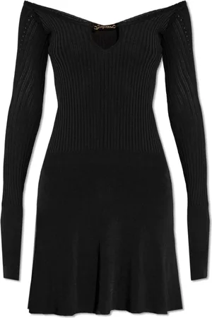 Jacquemus Femme, Robes, Noir, Taille: 38 FR Pralu Robe Côtelée