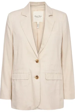 Part Two Femme, Vestes, , Taille: 42 FR Veste en lin Taupe Désert
