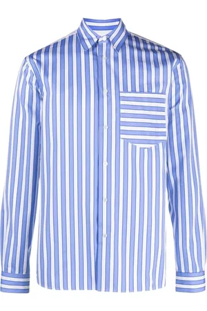 J.W.Anderson Homme, Chemises, Multicolore, Taille: M Chemise à Panneaux avec Rayures Verticales
