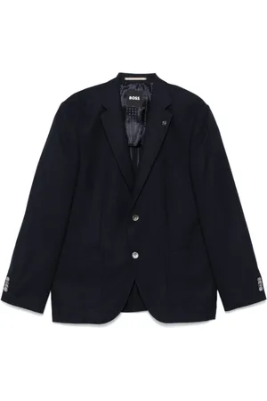 HUGO BOSS Homme, Vestes, Bleu, Taille: L Veste en Laine Bleue