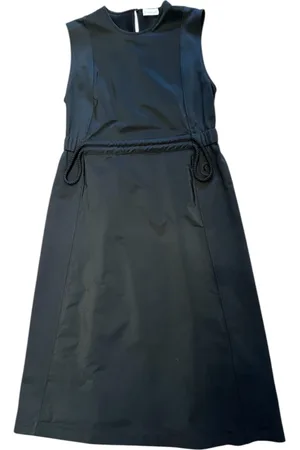 Moncler Femme, Robes, Noir, Taille: 42 FR Robe Noire en Polyester et Viscose