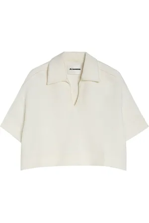 Jil Sander Femme, Tops, Blanc, Taille: 36 FR Polo Blanc