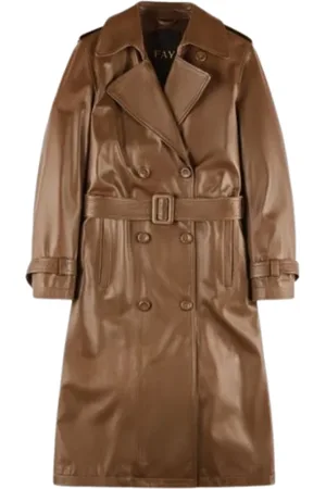FAY Femme, Manteaux, Brun, Taille: 40 FR Trench Femme