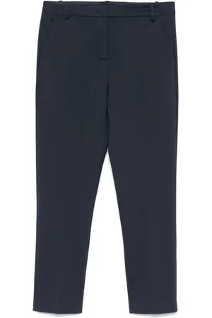 Pinko Femme, Pantalons, Bleu, Taille: 42 FR Pantalon Cropped Bleu