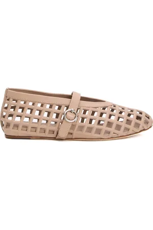 3Juin Femme, Chaussures, , Taille: 40 EU Ballerines en Cuir et Maille Taupe