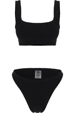 Hunza G Femme, Maillots de bain, Noir, Taille: ONE Size Xandra Bikini M Crinkle