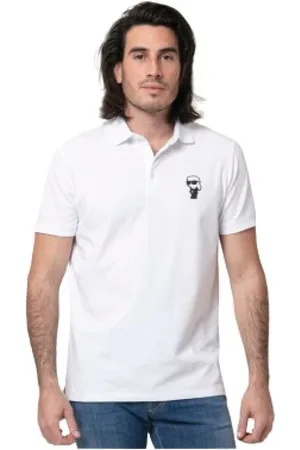 Karl Lagerfeld Homme, Tops, Blanc, Taille: M Polo
