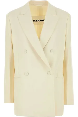 Jil Sander Femme, Vestes, , Taille: 38 FR Blazer Crème en Laine