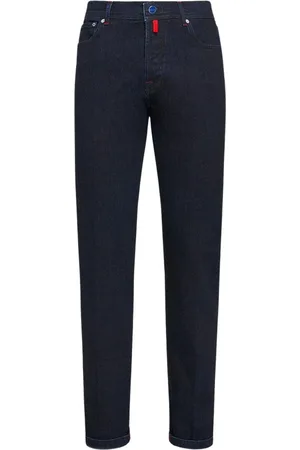 Kiton Homme, Jeans, Bleu, Taille: W30 Jean Slim Fit Bleu Foncé en Coton