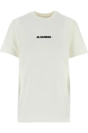 Jil Sander Femme, Tops, Blanc, Taille: 38 FR T-Shirt en Coton