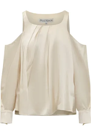 J.W.Anderson Femme, Blouses et Chemises, Blanc, Taille: 36 FR Haut à épaules torsadées