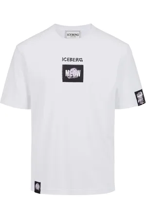 Iceberg Homme, Tops, Blanc, Taille: 2XL T-Shirt Coupe Standard