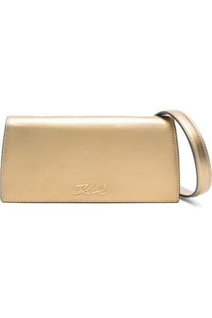 Karl Lagerfeld Femme, Sacs, Jaune, Taille: ONE Size Pochette Signature