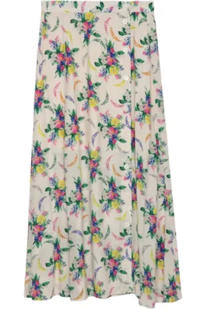Zadig & Voltaire Femme, Jupes, Multicolore, Taille: 34 FR Jupe Maxi Imprimée Florale Rose Pâle