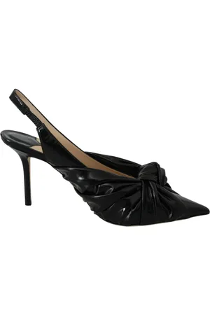 Jimmy Choo Femme, Chaussures, Noir, Taille: 41 EU Escarpins Noirs en Cuir à Bout Pointu