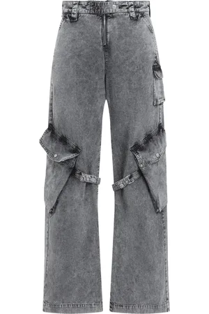 Acne Studios Femme, Jeans, Gris, Taille: 44 FR Jeans anthracite lavés
