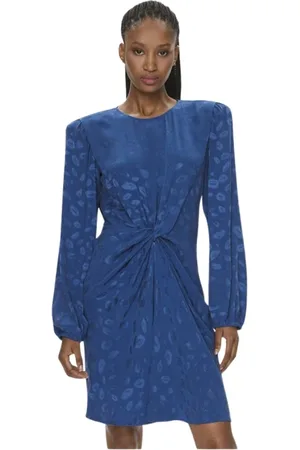 HUGO BOSS Femme, Robes, Bleu, Taille: 36 FR Robe Élégante
