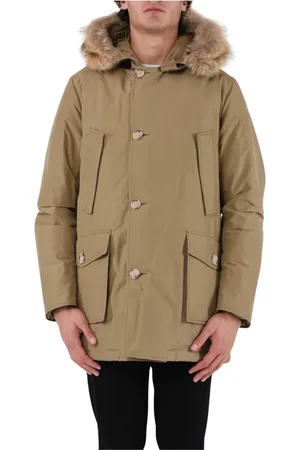 Woolrich Homme, Vestes, Brun, Taille: M Parka Arctique avec Fourrure Détachable