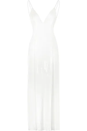 Khaite Femme, Robes, Blanc, Taille: 36 FR Carina Sequin Dress