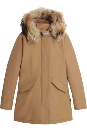 Woolrich Femme, Manteaux, Brun, Taille: 36 FR City Fabric Anorak Parka