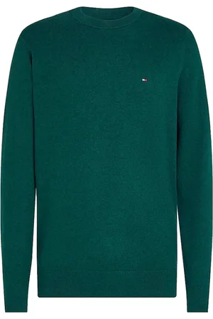 Tommy Hilfiger Homme, Pulls, Vert, Taille: 3XL Pull en maille vert coupe classique
