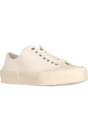 Jil Sander Femme, Chaussures, Blanc, Taille: 35 EU Low Baskets