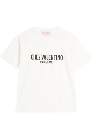 VALENTINO GARAVANI Homme, Tops, Blanc, Taille: S T-shirt ras du cou en coton