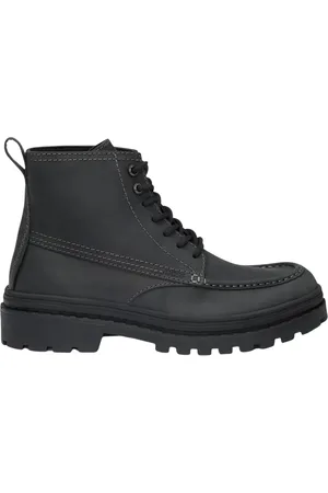 HUGO BOSS Homme, Chaussures, Noir, Taille: 40 EU Bottines à lacets en cuir Nebular