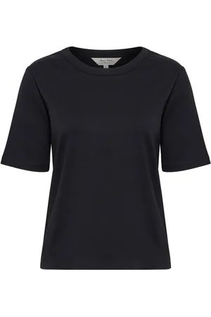Part Two Femme, Tops, Noir, Taille: 36 FR T-shirt Noir Classique en Coton