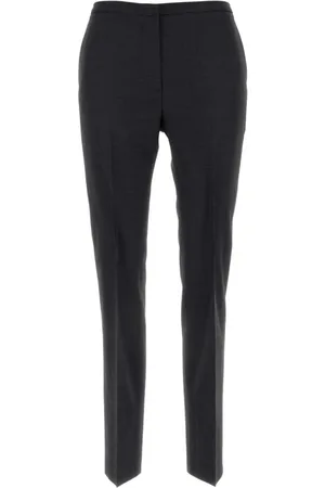 Serafini Femme, Pantalons, Gris, Taille: 38 FR Pantalon Gris Foncé Stretch en Mélange de Polyester