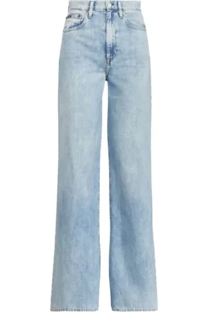 Ralph Lauren Femme, Jeans, Bleu, Taille: W30 Jean Large Jambe Taille Haute