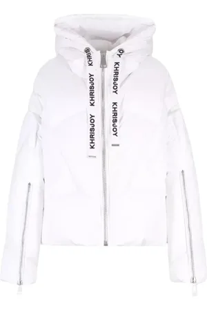 Khrisjoy Femme, Vestes, Blanc, Taille: 38 FR Doudoune à Capuche