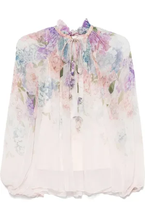 ZIMMERMANN Femme, Blouses et Chemises, Multicolore, Taille: 40 FR Chemises Casual Rouges