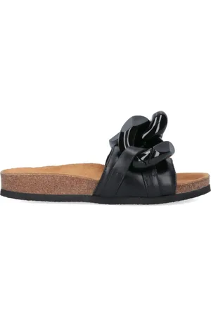 J.W.Anderson Femme, Chaussures, Noir, Taille: 36 EU Sandales Slides à Chaîne