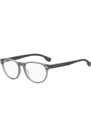 HUGO BOSS Homme, Accessoires, Gris, Taille: ONE Size Montures de Lunettes en Acétate Gris Mat
