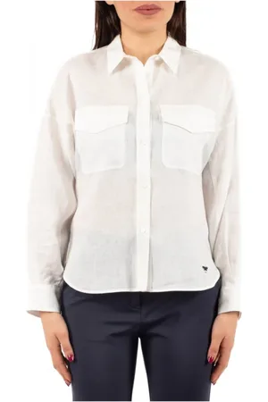 Max Mara Femme, Blouses et Chemises, Blanc, Taille: 42 FR Chemise