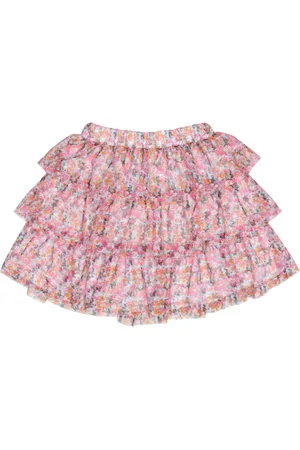Serafini Femme, Jupes, Rose, Taille: 40 FR Jupe Évasée à Volants