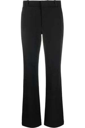 Proenza Schouler Femme, Pantalons, Noir, Taille: 36 FR Pantalon Décontracté Noir à Jambes Larges