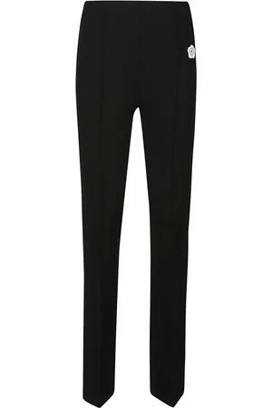 Kenzo Femme, Pantalons, Noir, Taille: 36 FR Pantalon Évasé Ajusté