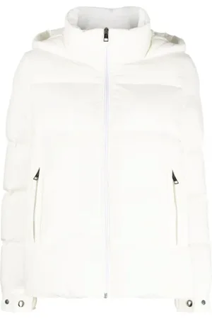 Kiton Femme, Vestes, Blanc, Taille: 40 FR Veste matelassée à capuche