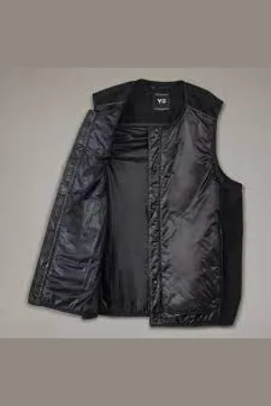 Y-3 Homme, Vestes, Noir, Taille: S Gilet Élégant