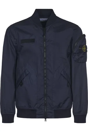 Stone Island Homme, Vestes, Bleu, Taille: L Bomber Jacket