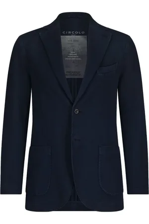 Circolo Homme, Vestes, Bleu, Taille: L Blazer Structuré en Bleu Lavé